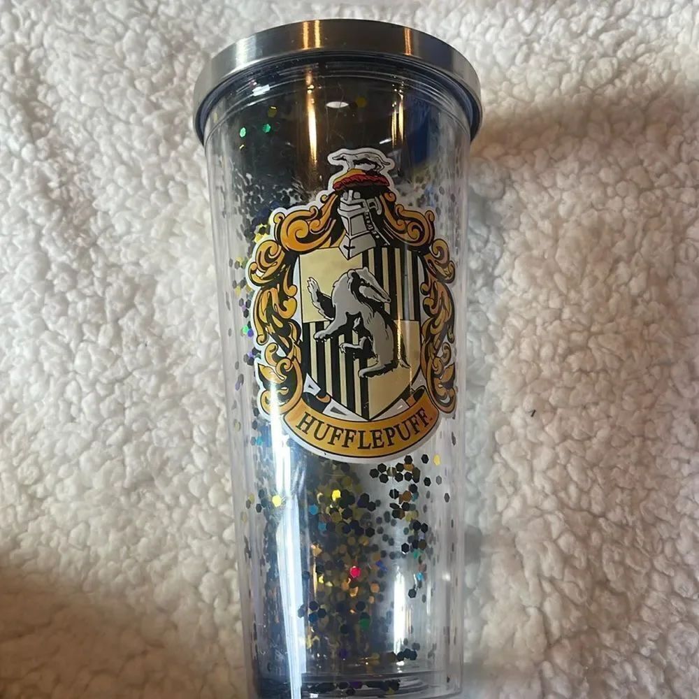 Hufflepuff drinking cup and lid